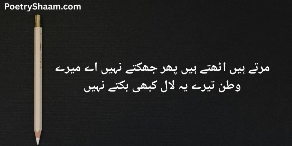 Emotional Shaheed Poetry in Urdu 