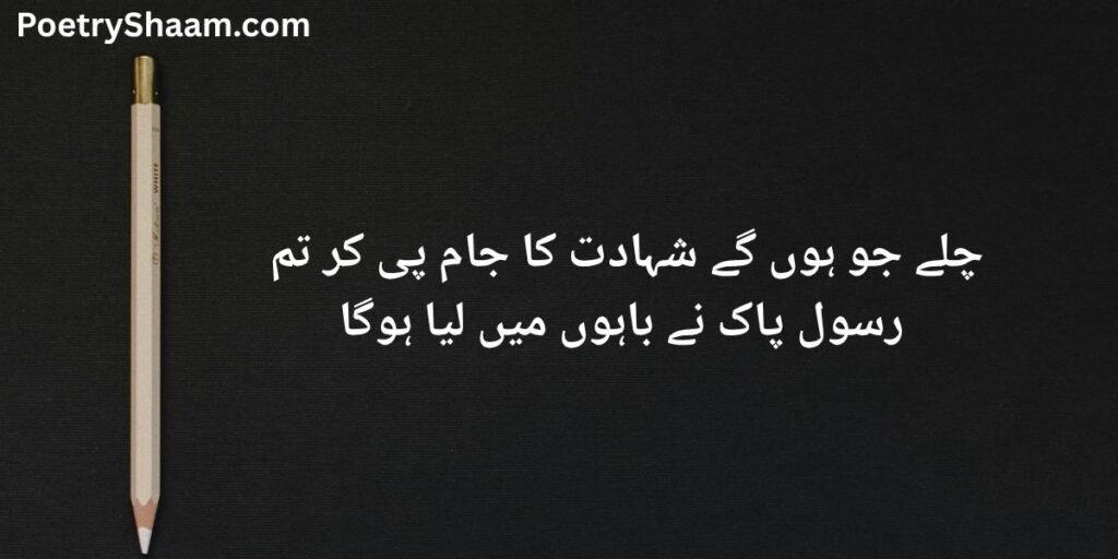 Emotional Shaheed Poetry in Urdu