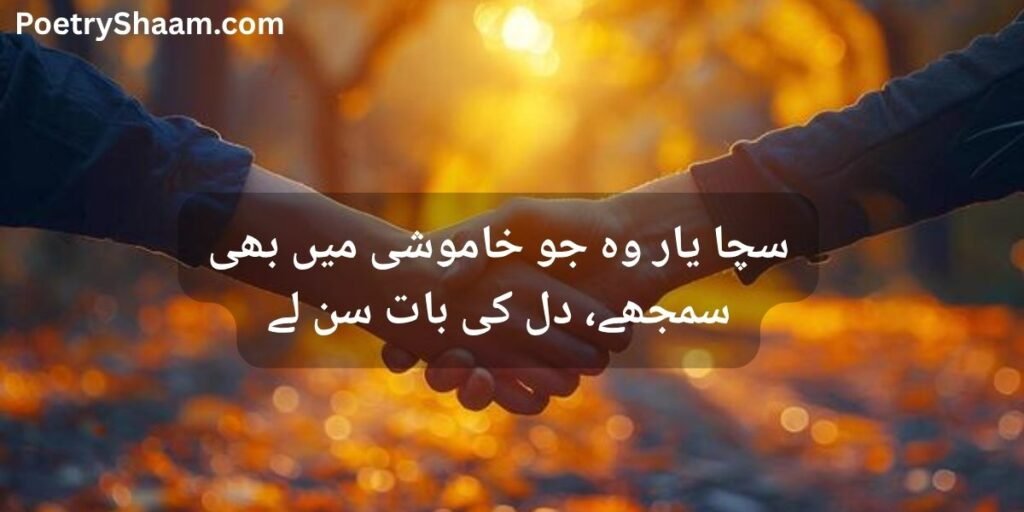 Friendship Poetry in Urdu Two Lines