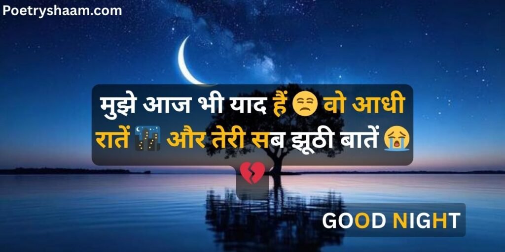 Good Night Shayari in Hindi