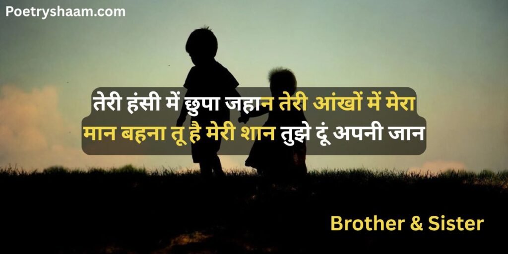 Sister Love Shayari in Hindi