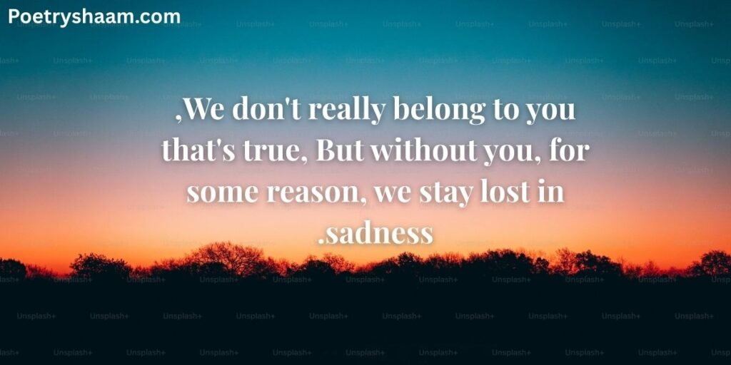 Emotional Sad Poetry in English