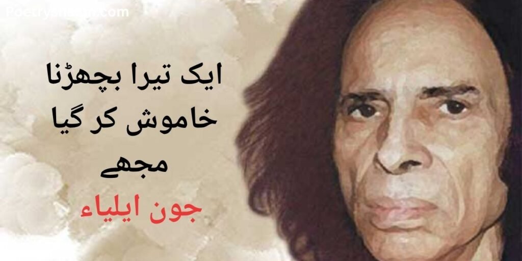 John Elia Poetry in Urdu 2 Lines Copy Paste